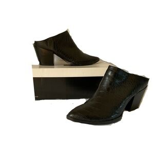 Dolce Vita Black Mules with Chunky Block Heel